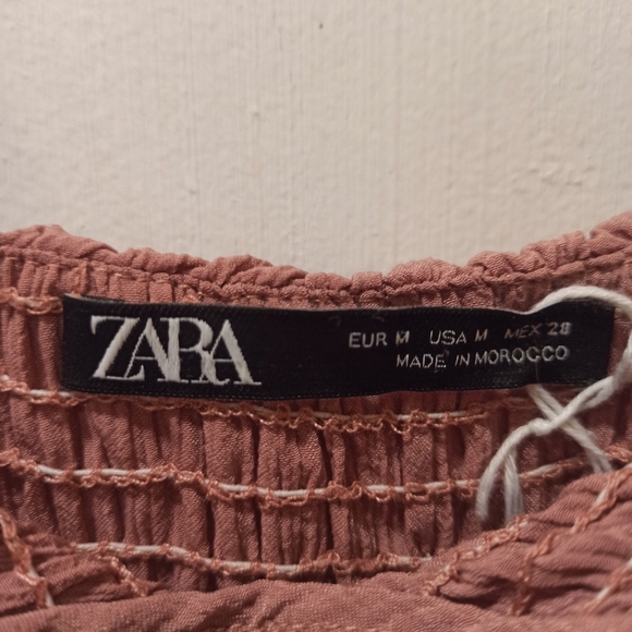 Derek Heart Smocked Maxi Dress ZS medium Pink Boho Peasant Strapless Pullover - Picture 6 of 14